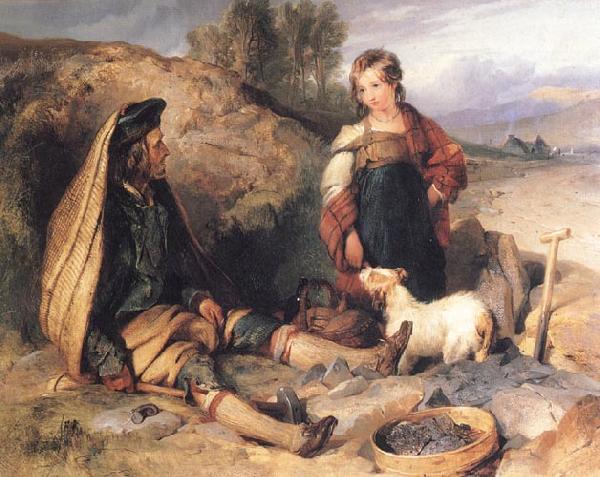 Sir Edwin Landseer The Stonebreaker and his Daughter